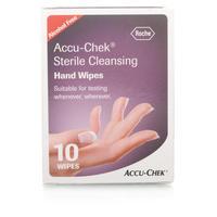 accu chek sterile cleansing hand wipes 10s 12 pack