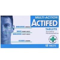 actifed multi action tablets