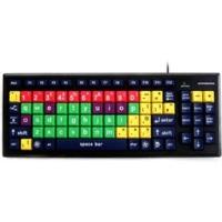 Accuratus Monster 2 USB Learning Keyboard in Lowercase Mixed Colour