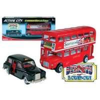 Action City London Bus and Taxi Set