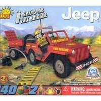 action town 140 pcs fire jeep