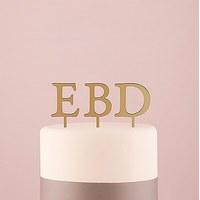 Acrylic Single Initial Cake Topp...