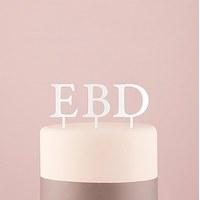 Acrylic Single Initial Cake Topp...