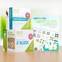 AccuQuilt GO! 6 Inch Qube and Companion Set with FREE Eleanor Burns Book 404068