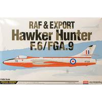 academy model kit raf export hawker hunter f6fga9 plane 148 12312