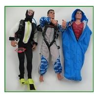 action man three figures with accessories
