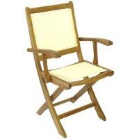 Acacia Henley Ivory Textilene Folding Armchair