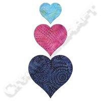 AccuQuilt GO Heart - 2 Inch, 3 Inch and 4 Inch 360060