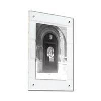 Acrylic Wall Picture Frame A4 Magnet Closure with Fixings Clear AWF-A4