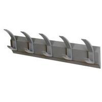 Acorn Linear Hat and Coat Wall Rack with Concealed Fixings 5 Hooks
