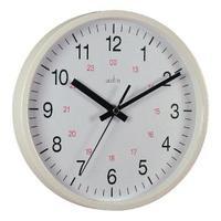 Acctim White Metro 24 Hour Plastic Wall Clock 355mm 21202