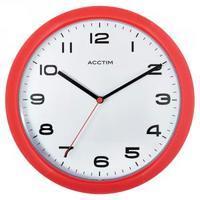 Acctim Aylesbury Wall Clock Red 92303