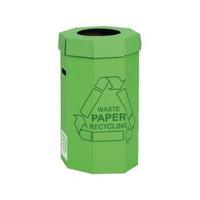 Acorn Green Cardboard Recycling Bin 60 Litre Pack of 5 402565