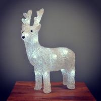 Acrylic Standing Reindeer Christmas LED Light Decoration by Premier