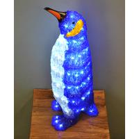 Acrylic Standing Penguin Christmas LED Light Decoration by Premier