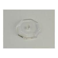 acrylic back plates for mounting tie back hooks 38mm clear hexagonal