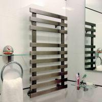 accuro korle daisy silver towel warmer h840mm w500mm