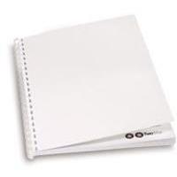 Acco GBC A4 Binding Covers 220gsm Economy White Pack of