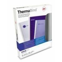 acco a4 thermal binding cover 15mm 200gsm pvcgloss back