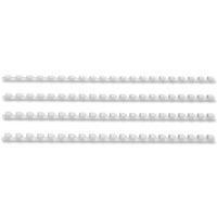 Acco GBC Binding Comb 6mm A4 21-Ring White Pack of 100