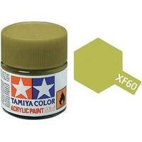Acrylic paint Tamiya Dark yellow XF-60 Glass container 23 ml