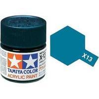 Acrylic paint Tamiya Blue (metallic) X-13 Glass container 23 ml