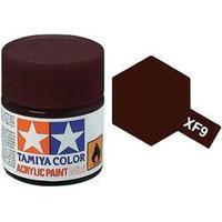 Acrylic paint Tamiya Hull red XF-9 Glass container 23 ml