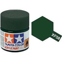 Acrylic paint Tamiya Olive green XF-58 Glass container 23 ml
