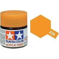 Acrylic paint Tamiya Orange (clear) X-26 Glass container 23 ml