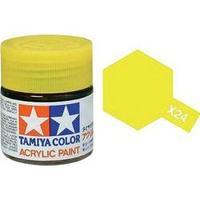 Acrylic paint Tamiya Yellow (clear) X-24 Glass container 23 ml