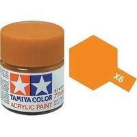 Acrylic paint Tamiya Orange X-6 Glass container 23 ml