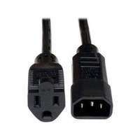 Ac Power Cord. C14 To 5-15r. 125v. 10a. 18awg. Sjt - 1 Ft.