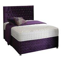 Active Shire Encapsulated Memory 2000 Divan Set King No Drawers Sprung Base with Headboard