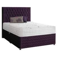 Active Shire Ametist 2000 Pocket Memory Divan Set Small Double 4 Drawers Platform Base with Headboard