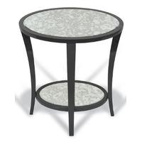 Acton Gloss Framed Printed Glass Top Side Table