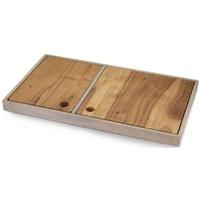 Acacia Boards and Bowls Large Tray Set