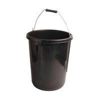 active black plastic 30 l plaster mixing bucket