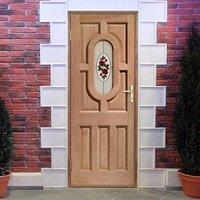 acacia mahogany hardwood door is dowel jointed with byron style single ...