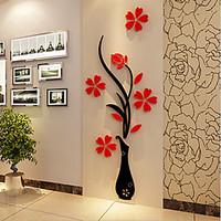 Acrylic Wall Stick The Plum Flower Wall 3 d Three-dimensional Creative Crystal Wall TV Setting Wall 60150Cm