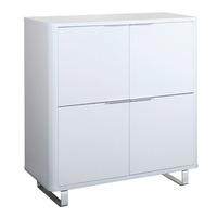 Accent 4 Door Storage Unit in White