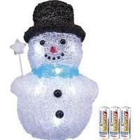 Acrylic figure Snowman incl. batteries Cold white LED