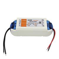 AC 90-240V 0.62A to DC 12V 4A 48W LED Power Driver - White Orange