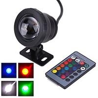 acdc 12v ip65 waterproof rgb 10w underwater lamp colorful remote contr ...