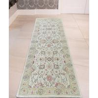 Accra Beige Persian Style Traditional Wool Runner Rug 80x240