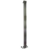 Accuro Korle Cadence Vertical Radiator Stainless Steel (H)2000 mm (W)140 mm