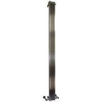 Accuro Korle Cadence Vertical Radiator Stainless Steel (H)1800 mm (W)140 mm