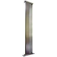 accuro korle zephyra vertical radiator brushed h1800 mm w328 mm