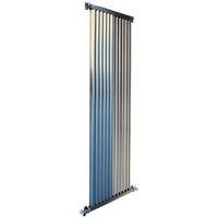 accuro korle zephyra vertical radiator brushed h1800 mm w468 mm