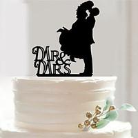 Acrylic Mr Mrs Cake Topper Non-personalized Acrylic Wedding / Anniversary / Bridal Shower 18.512.10.27cm