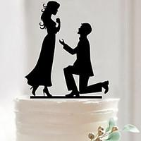 Acrylic Mr Mrs Cake Topper Non-personalized Acrylic Wedding / Anniversary / Bridal Shower 16.214.30.27